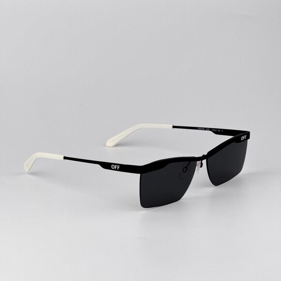 Off-White RIMINI Sunglasses – Black Semi-Rim Frame | Model OERI095F 1007 - Picture 6 of 9